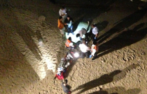  بالصور: مصرع شاب تعرض لحادث غرق على شاطئ البحر بالقرب من مسجد المحمودية بيافا 